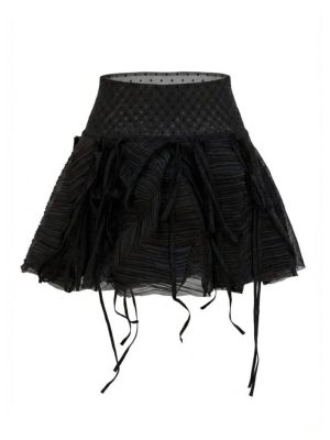 Paper Dolls Collection Black Mini Skirt