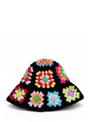 Rainbowdropz Black Summer Hat
