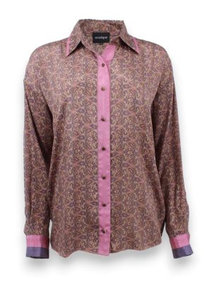 MONZLAPUR Floral Print Long Sleeve Top