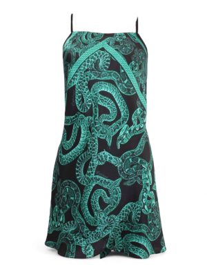 MONZLAPUR Animal Print Cocktail Dress