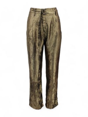 MONZLAPUR Gold High Rise Pants