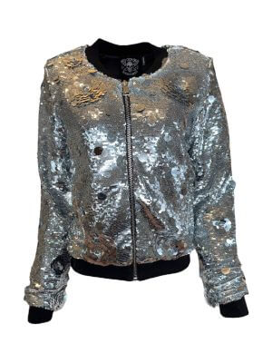 Any Old Iron Silver Casual Jacket/Blazer
