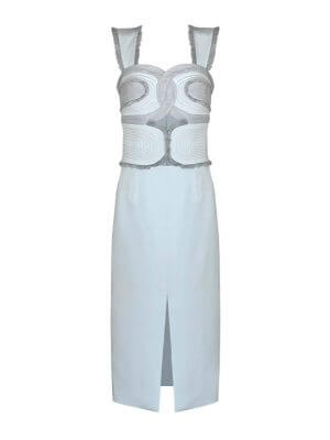 Tara Parvaresh Blue Cocktail Dress
