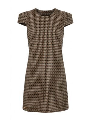 NEON RABBIT Geometric Print Mini Dress