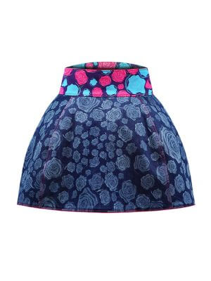 Sparkle Collection Blue Mini Skirt