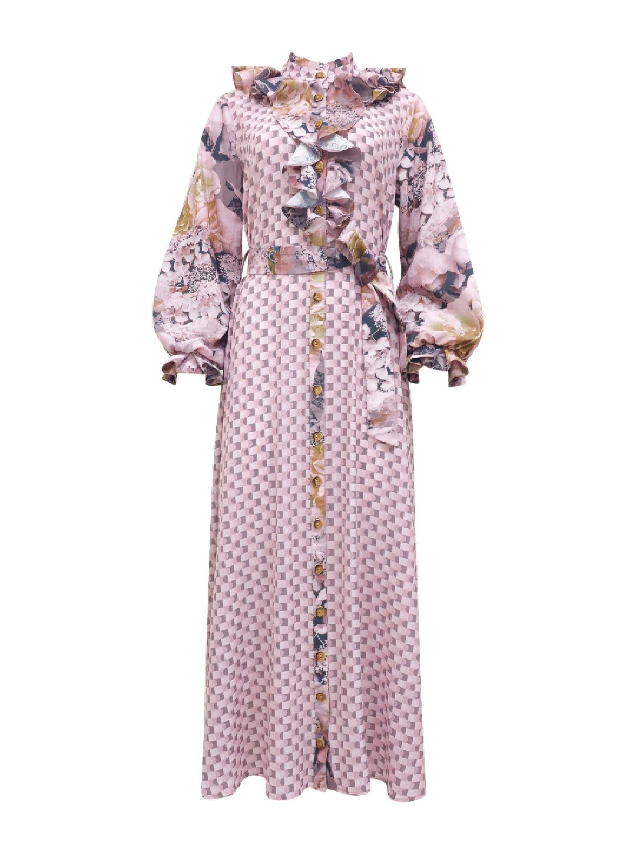 2madison Avenue BonitaGo Platinum Romanza Long Dress