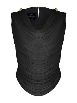 Tara Parvaresh Black Sleeveless Top