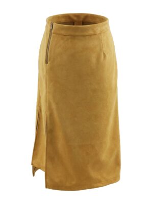 NEON RABBIT Yellow Midi Skirt