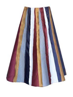 Tara Parvaresh Multi-Color Midi Skirt