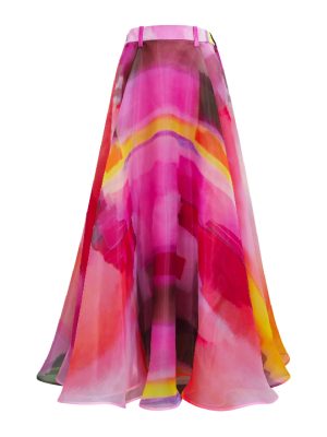 2madison Avenue Bonita AP Pink Organza Long Skirt