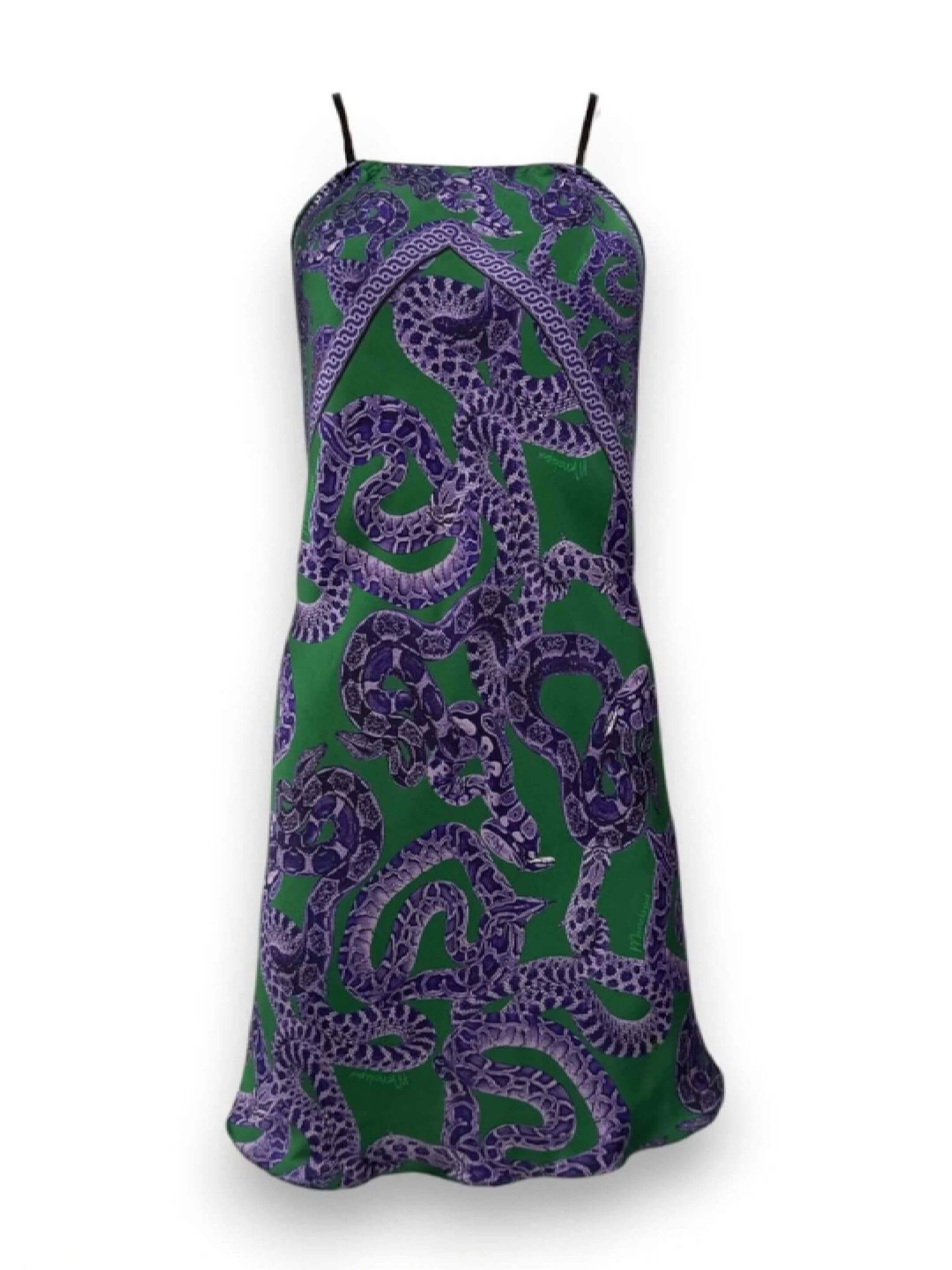 MONZLAPUR Scarf Dress Mini- Magenta/Jade