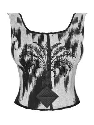 Tara Parvaresh Geometric Print Sleeveless Top