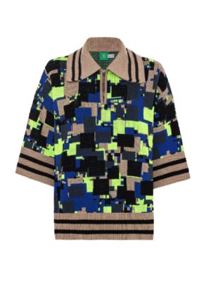 GLIX GLIX Multi-Color Knitted Cardigan Sweatshirt