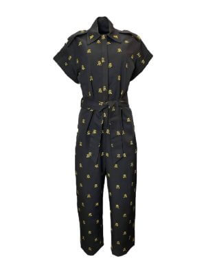 Any Old Iron Black Romper Jumpsuit