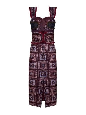 Tara Parvaresh Floral Print Cocktail Dress