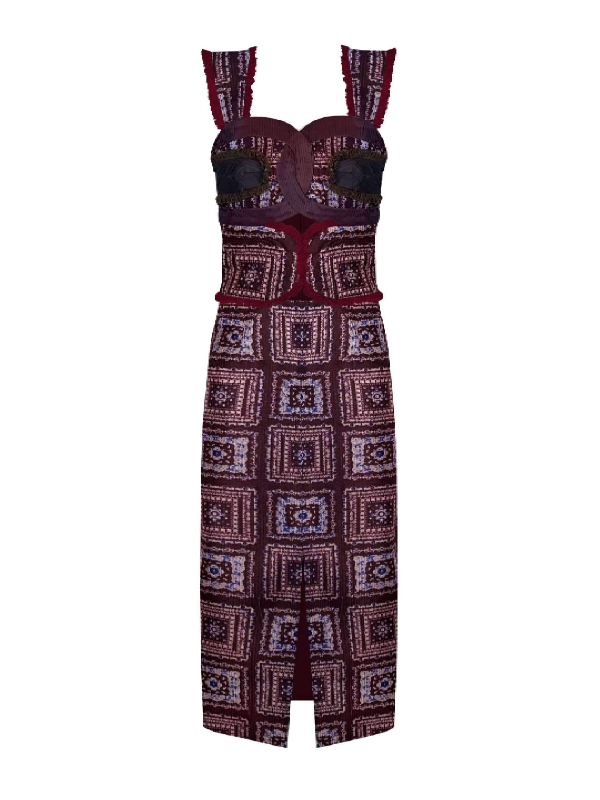 Tara Parvaresh Floral Print Cocktail Dress