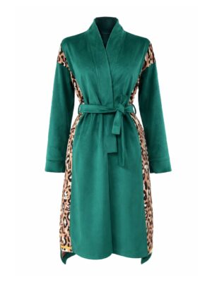 NEON RABBIT Green Long Coat/Outerwear