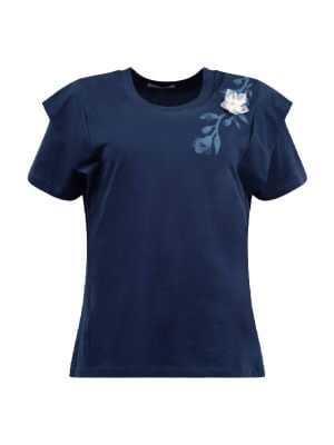 TOSHIE T-Shirt Sakura Navy