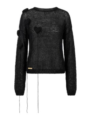 NEON RABBIT Black Sweaters Hoodie/Sweatshirt/Sweater
