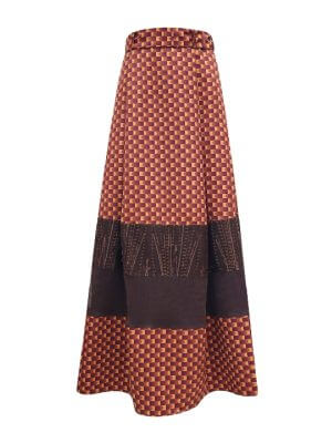 2madison Avenue BonitaGo Brown Jennifer Long Brown Skirt