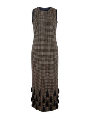 NEON RABBIT Geometric Print Maxi Dress