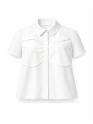 Deuniq White Button Up Top