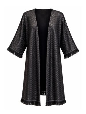 NEON RABBIT Black Cape Coat/Outerwear