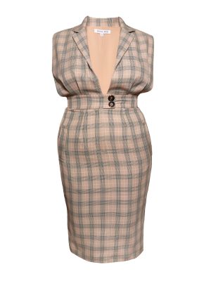 Hong Hoa Tan Glen Check Dress
