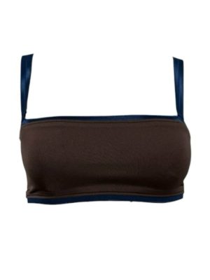 MONZLAPUR Top - Brown x Blue
