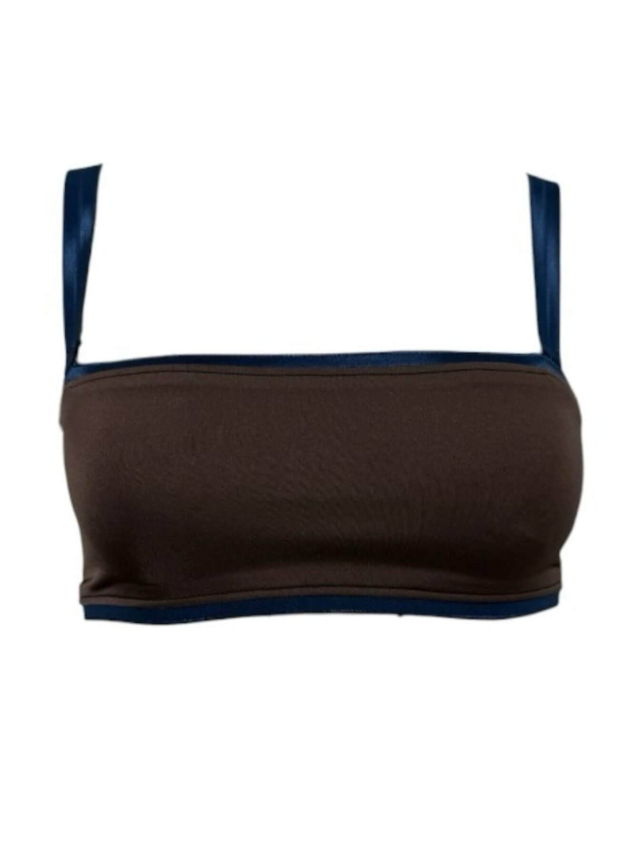 MONZLAPUR Top - Brown x Blue