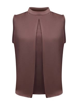 2madison Avenue Bonita Satin Inner Top In Brown