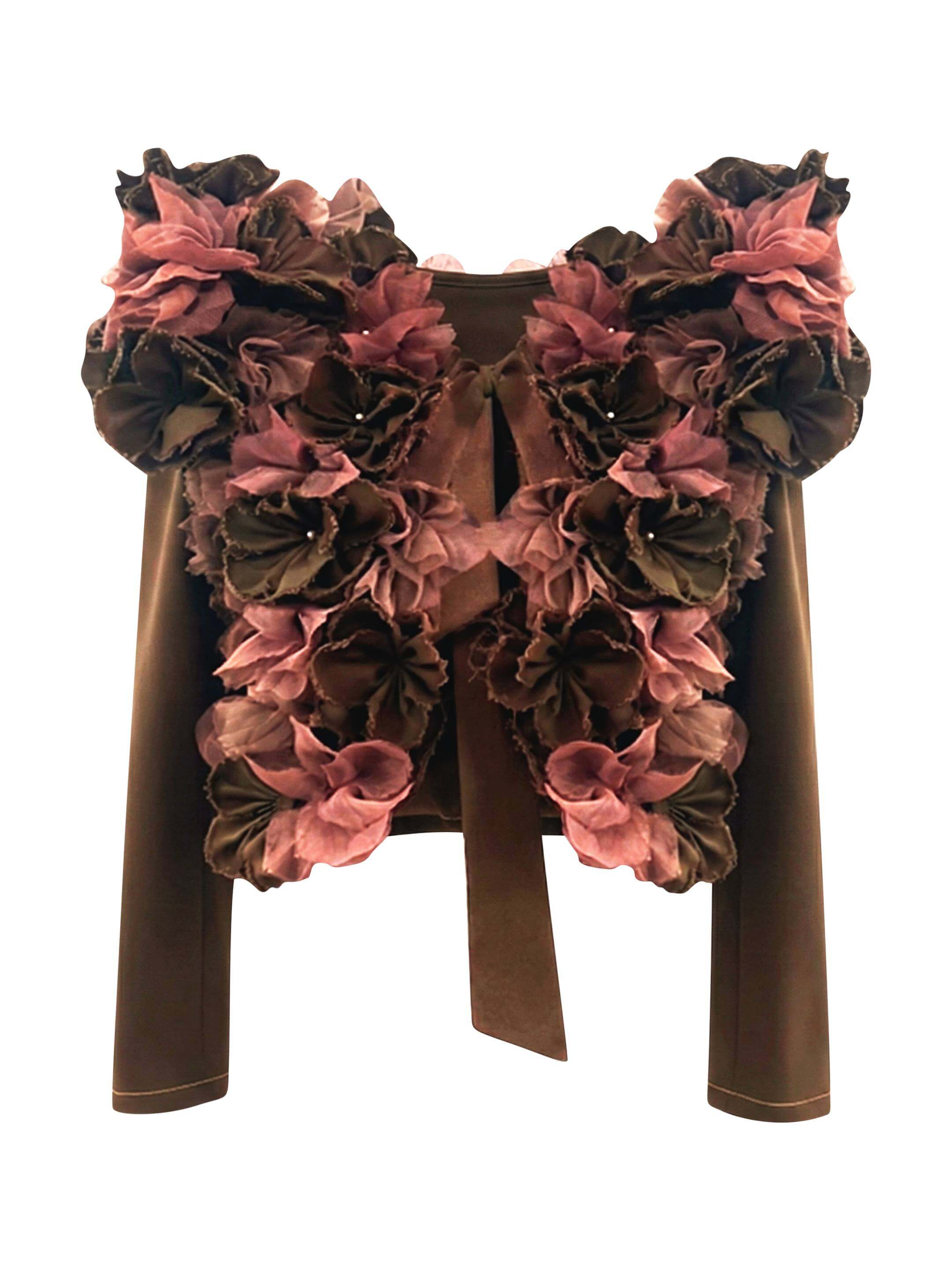2madison Avenue Bonita Signature Destiny Bolero With Flower Applique