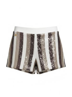 MundoE&E Bronze Sequins Short And Mini Shorts