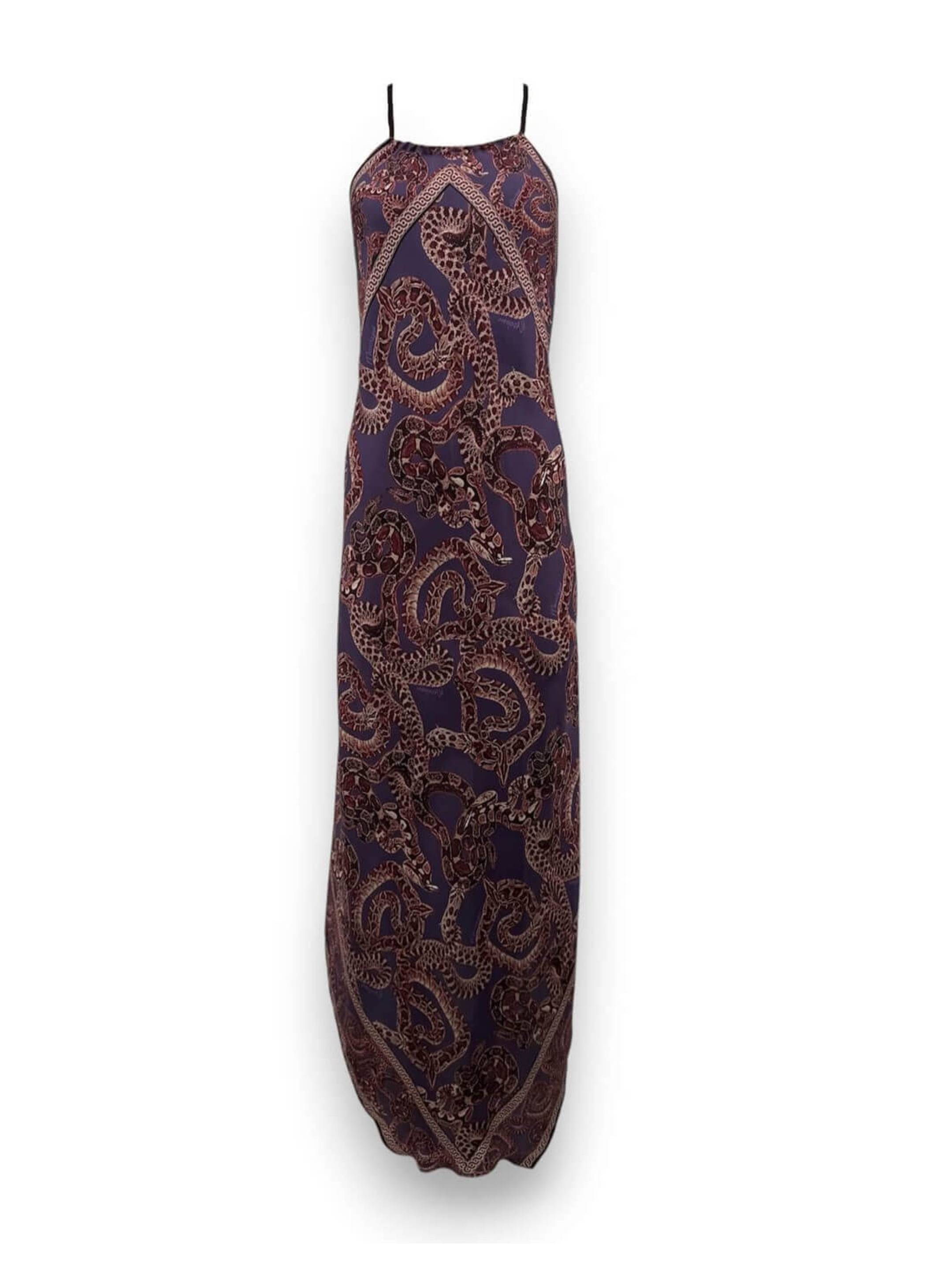 MONZLAPUR Scarf Dress Maxi - Vino x Purple