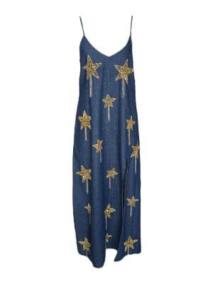 Any Old Iron Blue Maxi Dress