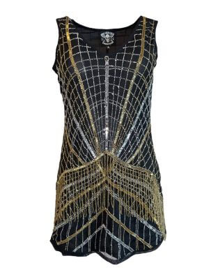 Any Old Iron Metallic Cocktail Dress