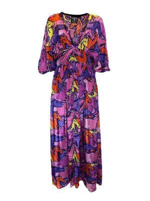 Any Old Iron Purple Printed Dress