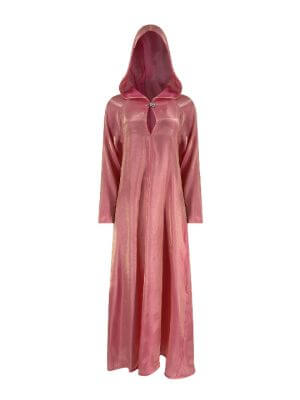 BettyVonChic Glitterati Hooded Gown in Pink Shimmer