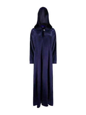 BettyVonChic Glitterati Hooded Gown in Purple Satin