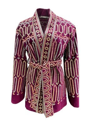 Bobo Marché Purple Casual Jacket/Blazer