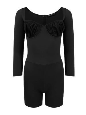Circular Path Black Juliet Romper Jumpsuit