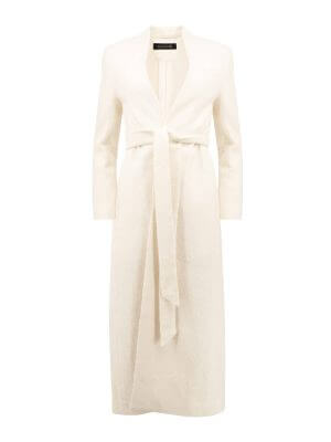 ANA MALIK White Long Coat/Outerwear