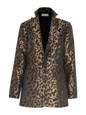 Circular Path Animal Print Blazer Jacket/Blazer