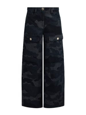 Alberto Miceli Blue Wide Leg Pants