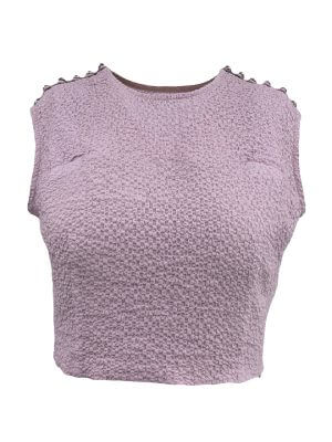 ELENA RUDENKO lilac crinkled convertible top