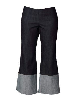 Back Bone Society Blue Cropped Pants