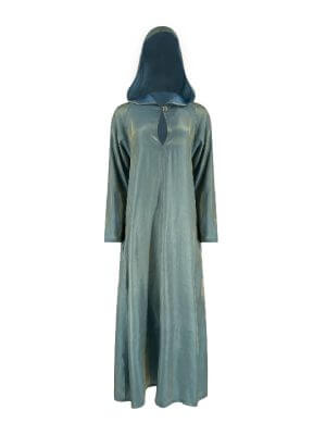 BettyVonChic Glitterati Hooded Gown Aqua Shimmer