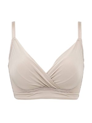 BRADELIS New York Seamless Push-Up Wireless Shaping Bra　Greige