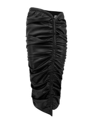 Circular Path Black Maxi Skirt