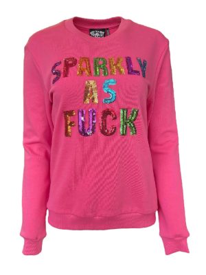 Any Old Iron Pink Sweaters Hoodie/Sweatshirt/Sweater